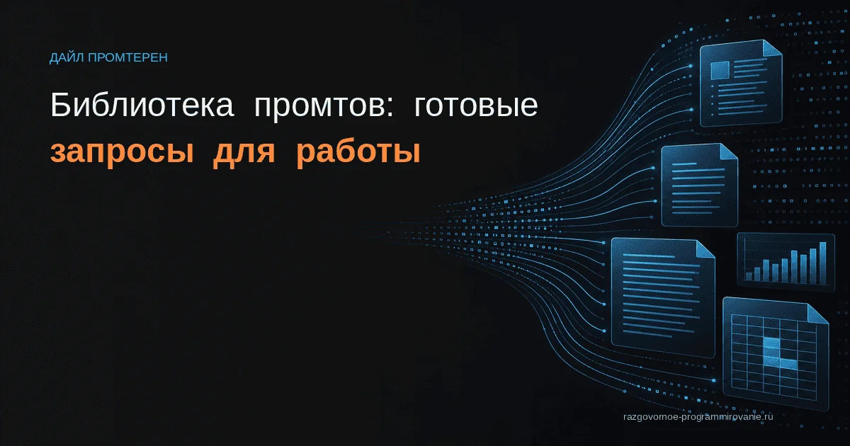 Библиотека рабочих промтов