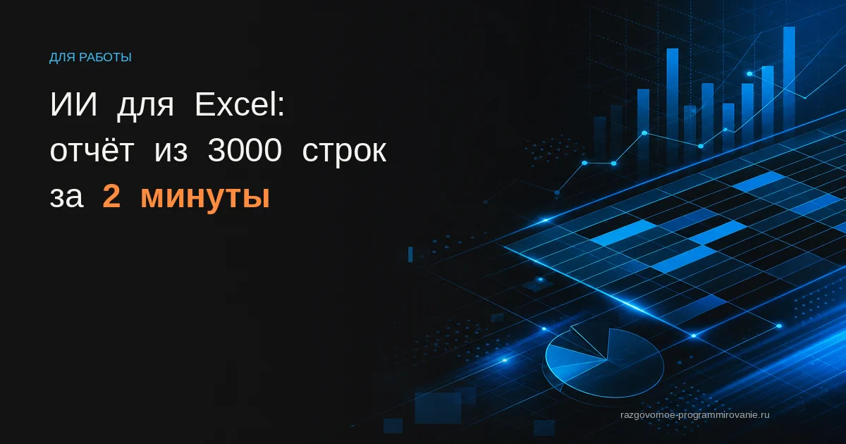 Обложка: ИИ для Excel