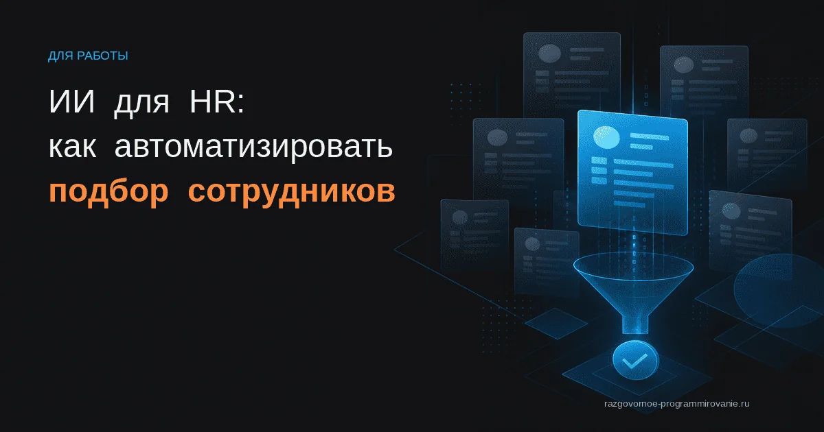 Обложка: ИИ для HR и рекрутинга