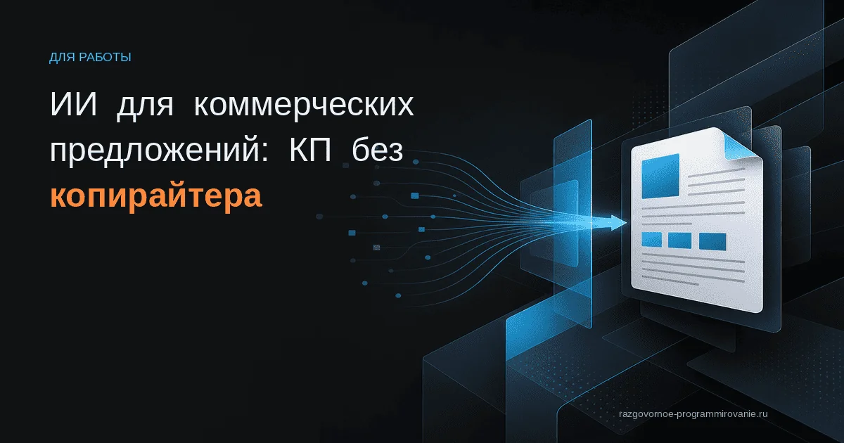 Обложка: ИИ для коммерческих предложений