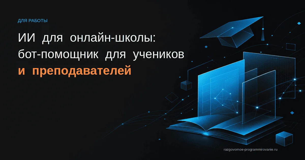 Обложка: ИИ для онлайн-школы