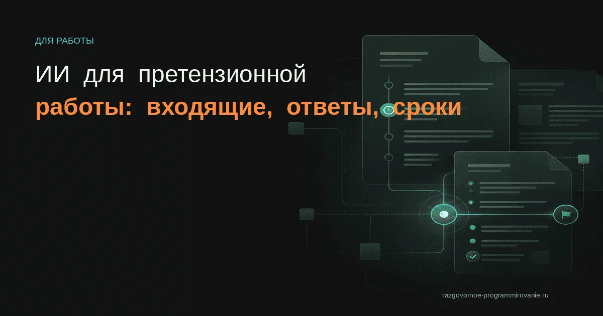 Претензионная работа
