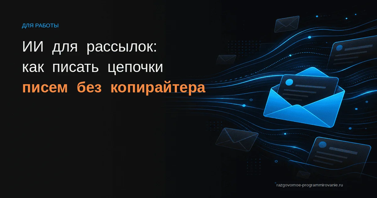 Обложка: ИИ для рассылок