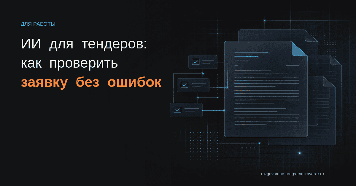 ИИ для государственных тендеров