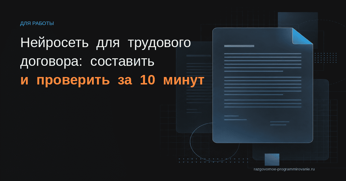 ИИ для трудового договора