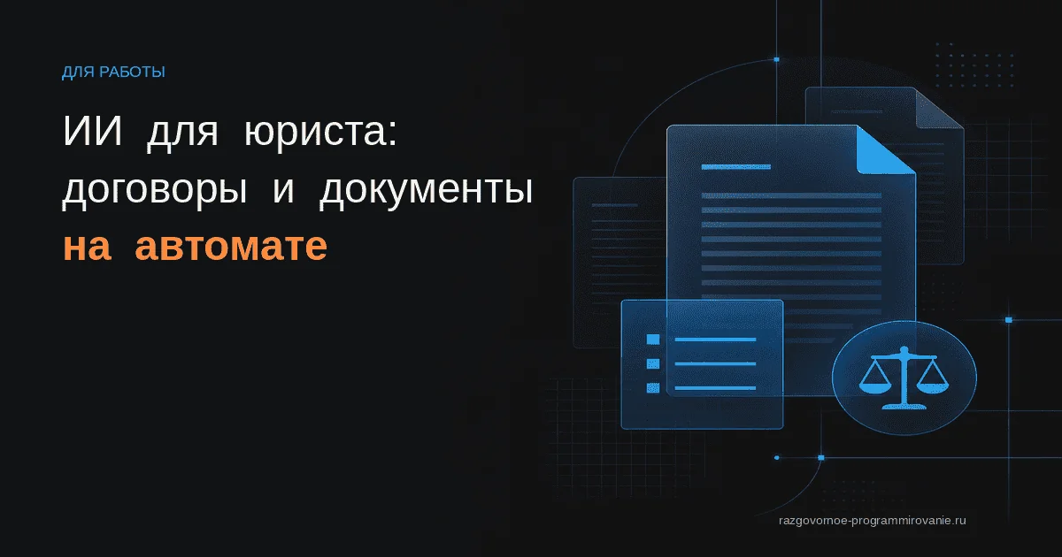 Обложка: ИИ для юриста