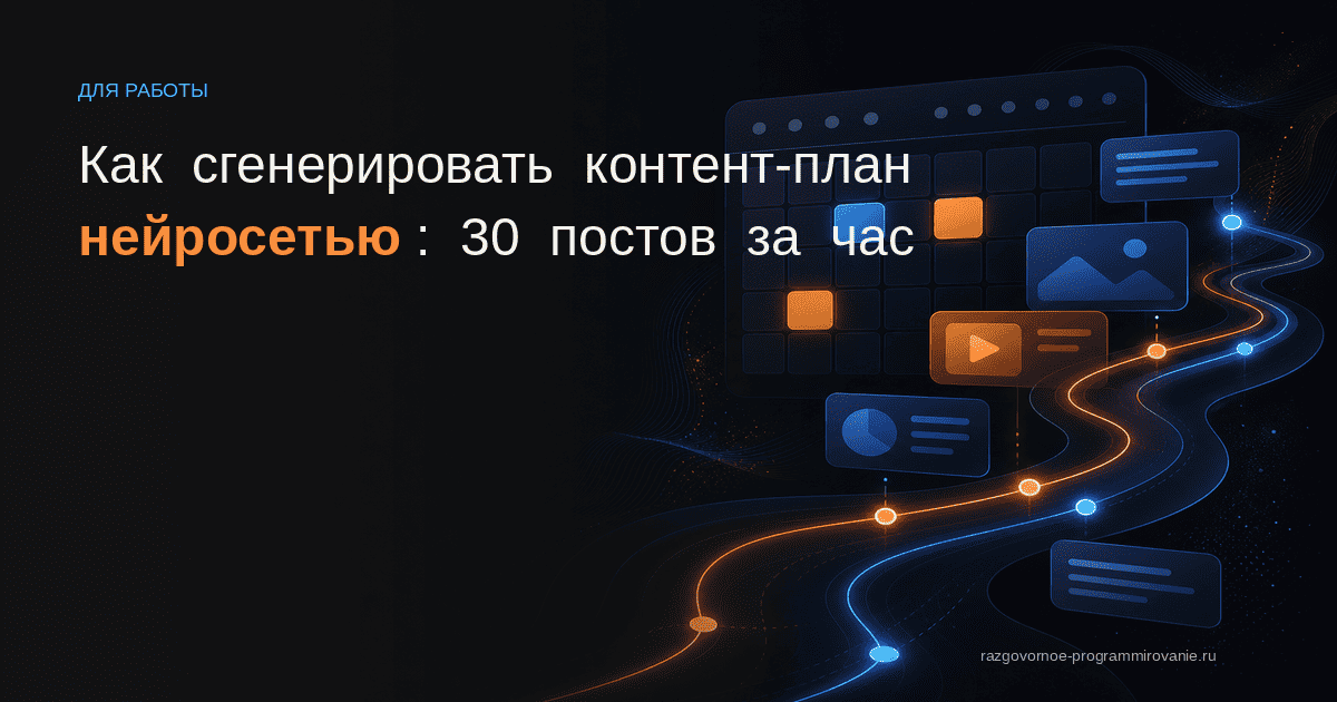 Контент-план через нейросеть