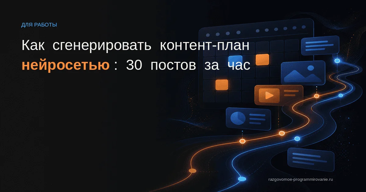 Контент-план через нейросеть
