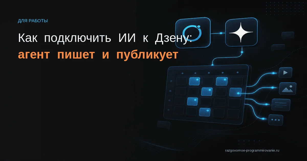 ИИ-агент для Дзена