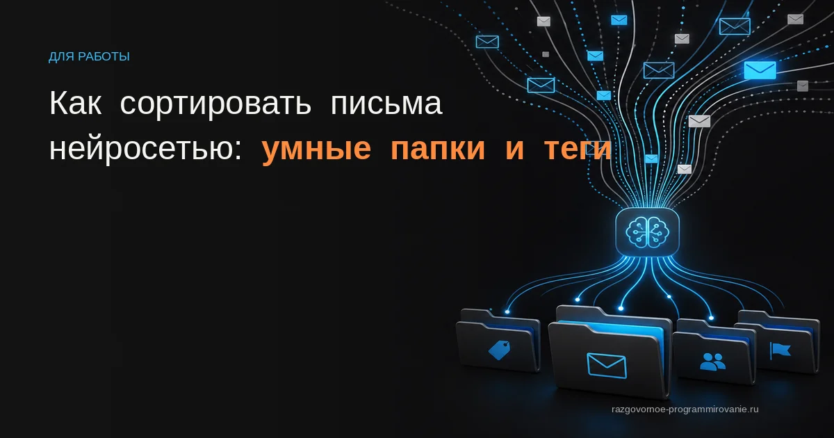 Обложка: как сортировать письма нейросетью