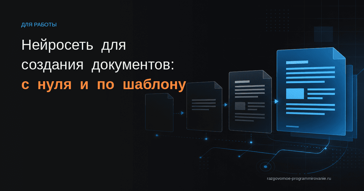 Обложка: нейросеть для создания документов