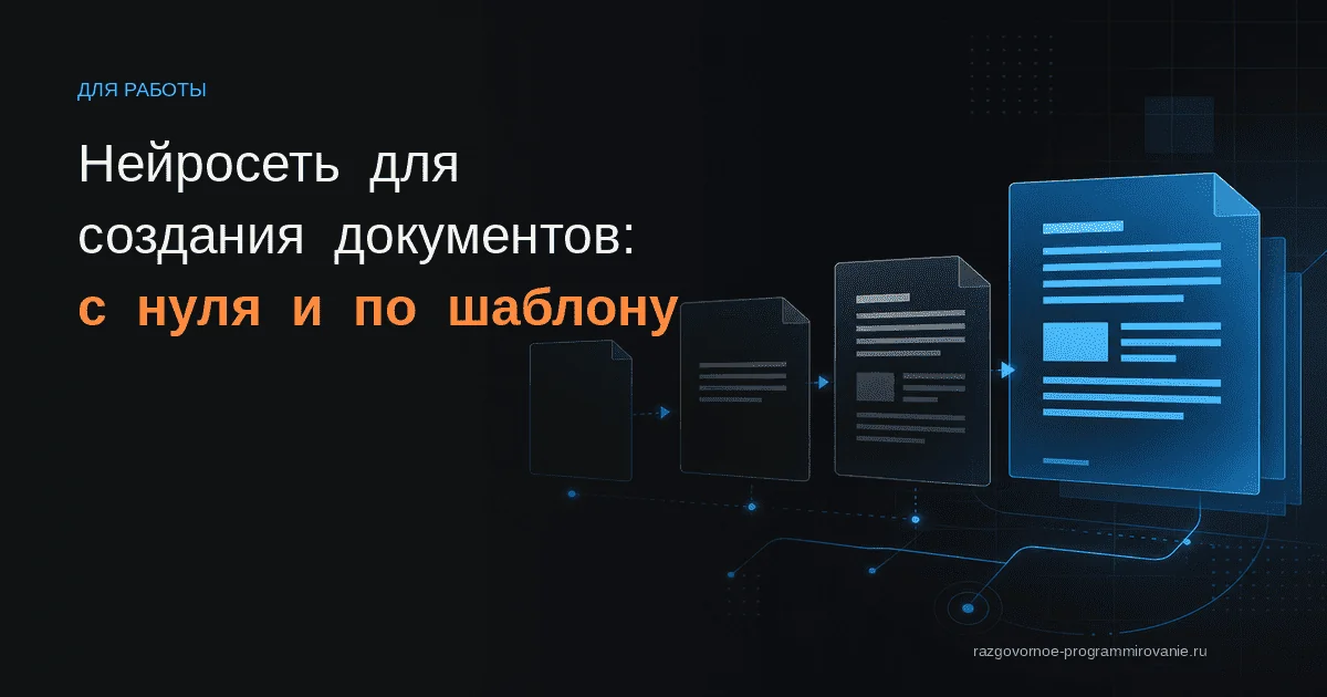 Обложка: нейросеть для создания документов