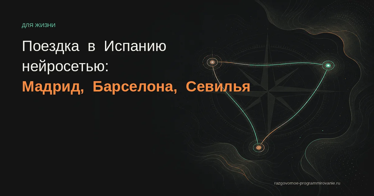 ИИ-планировщик поездки в Испанию