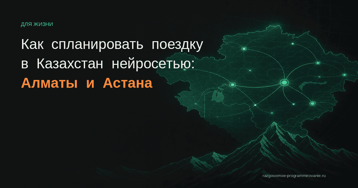 Обложка: Казахстан нейросеть