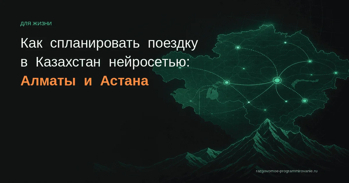 Обложка: Казахстан нейросеть