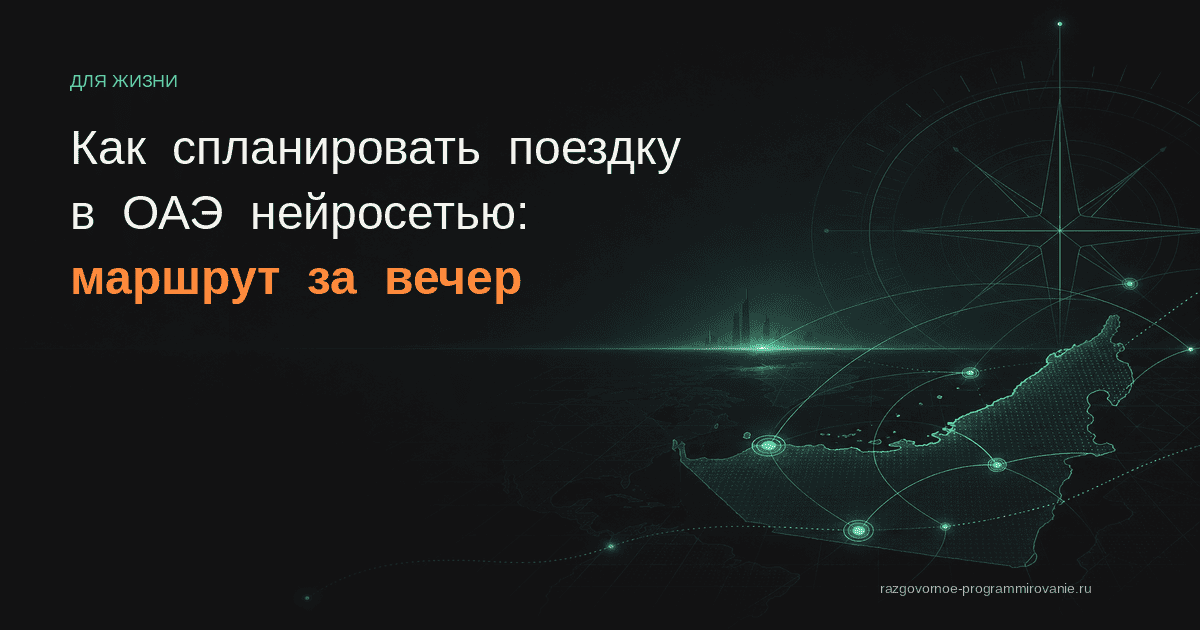 Обложка: ОАЭ нейросеть