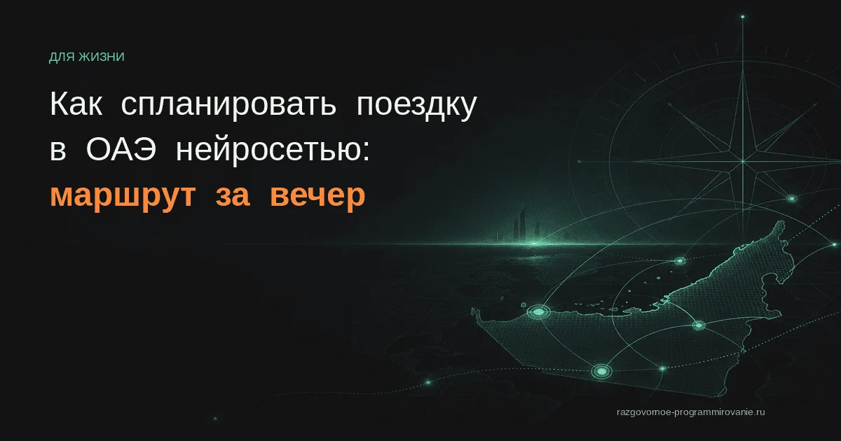 Обложка: ОАЭ нейросеть