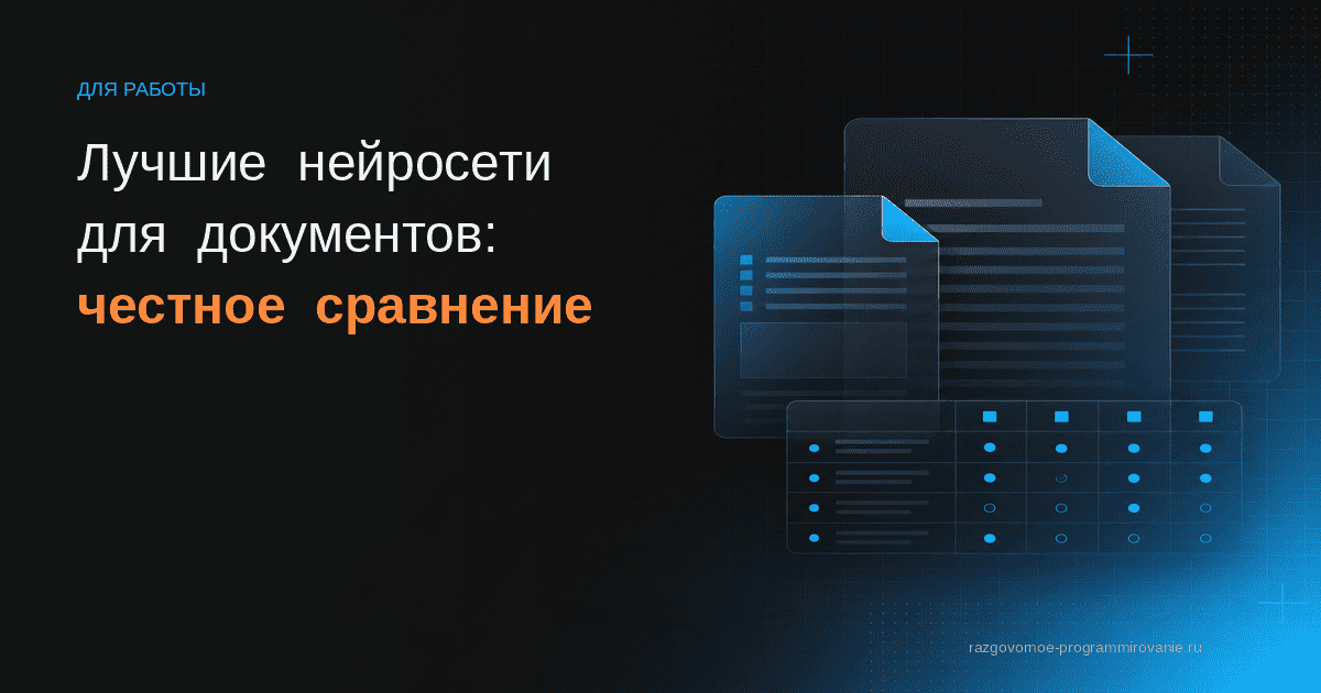 Нейросети для документов