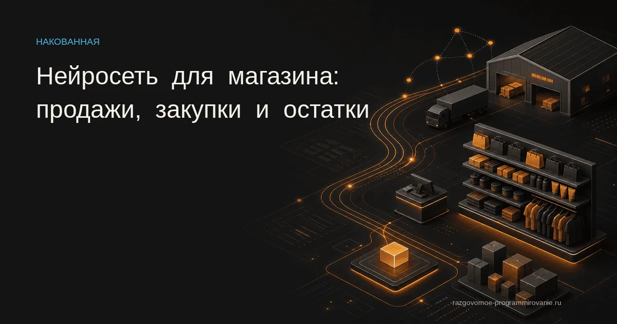 Нейросеть для офлайн-магазина