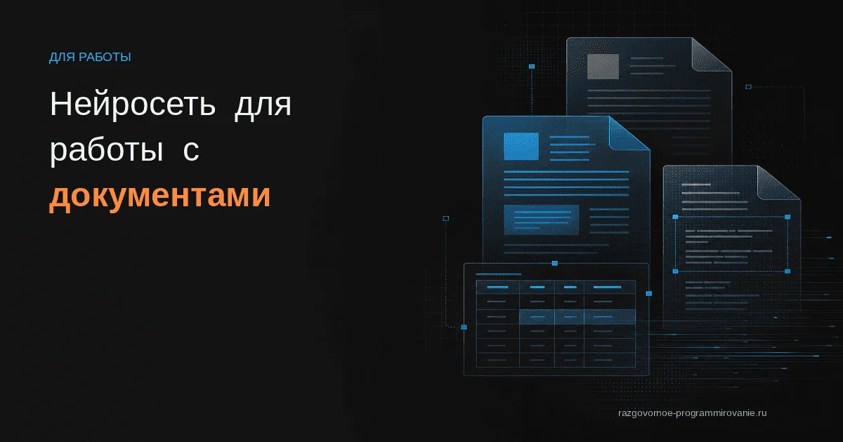 ИИ обрабатывает документы