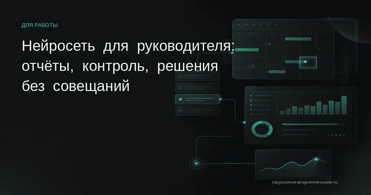 Нейросеть руководителя
