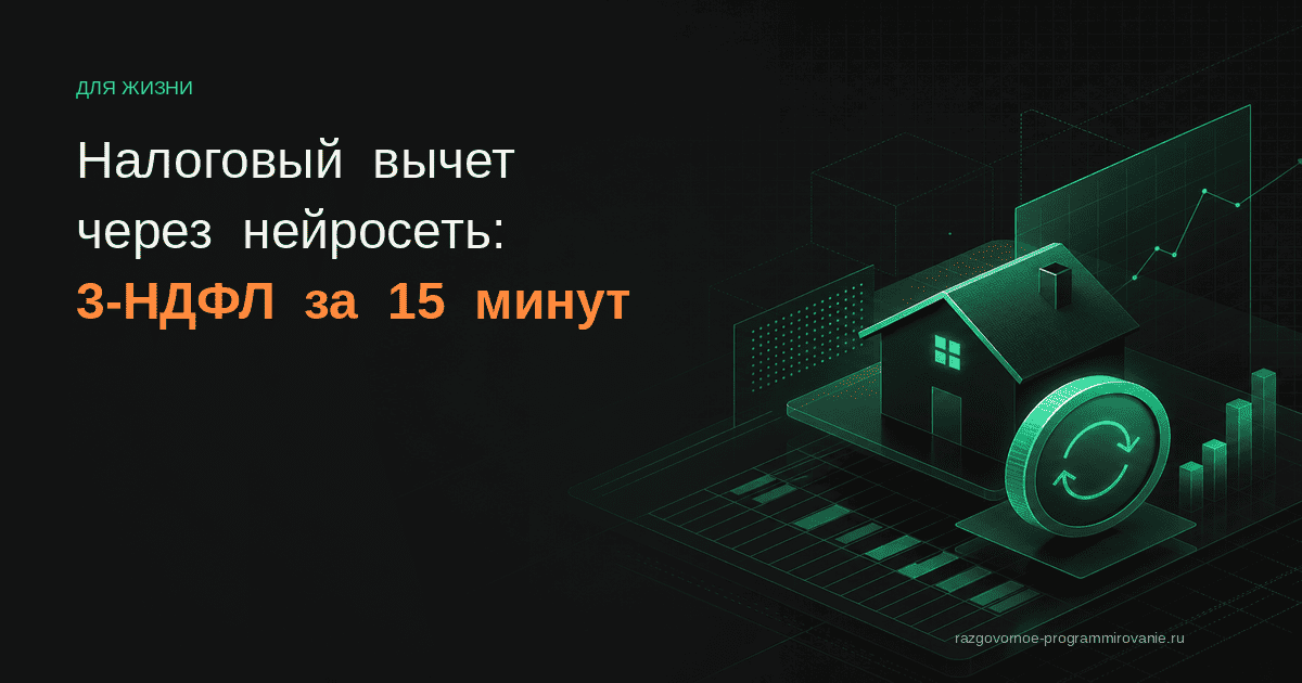 Обложка: налоговый вычет через ИИ