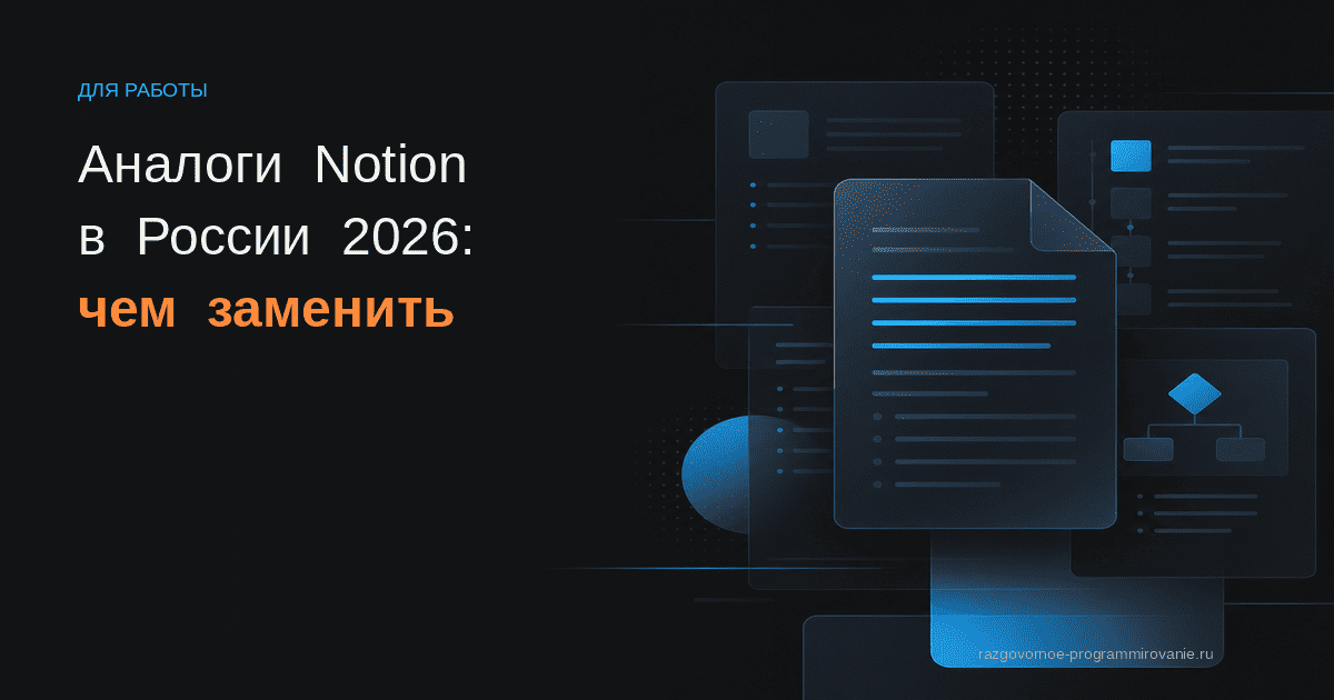 Обложка: аналоги Notion в России