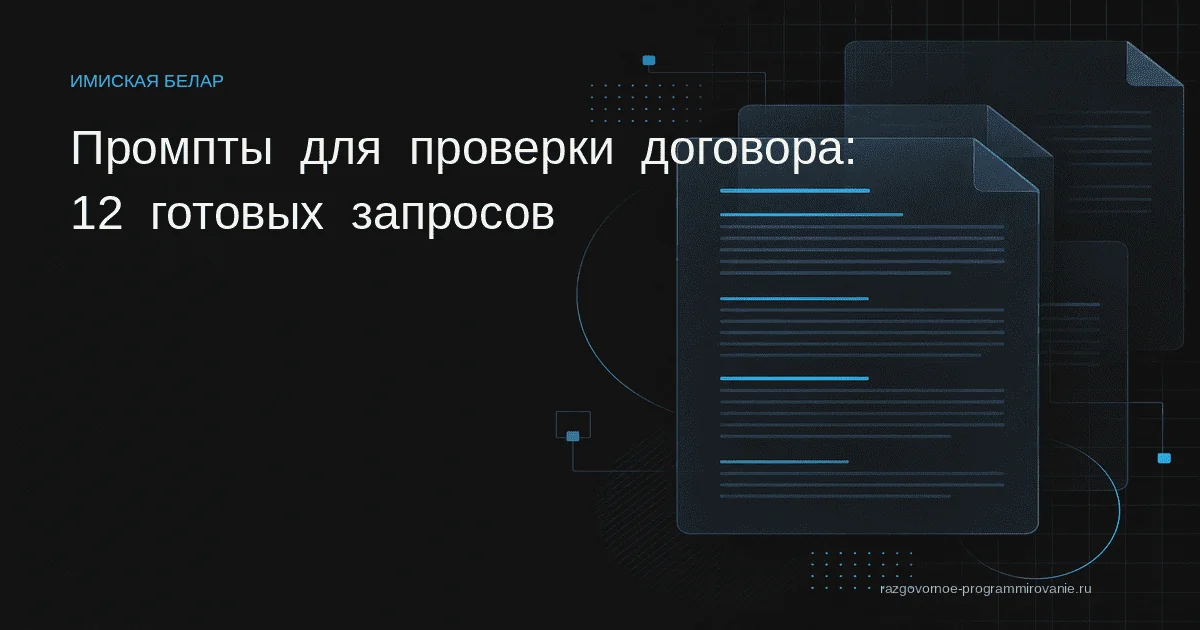 Проверка договора нейросетью