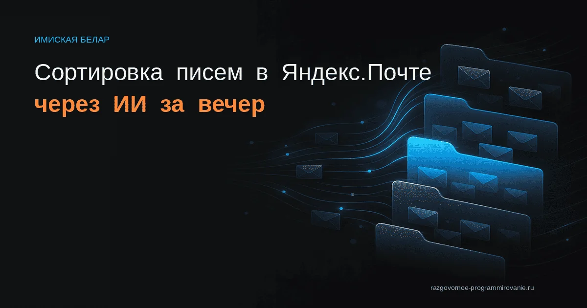 Сортировка писем в почте
