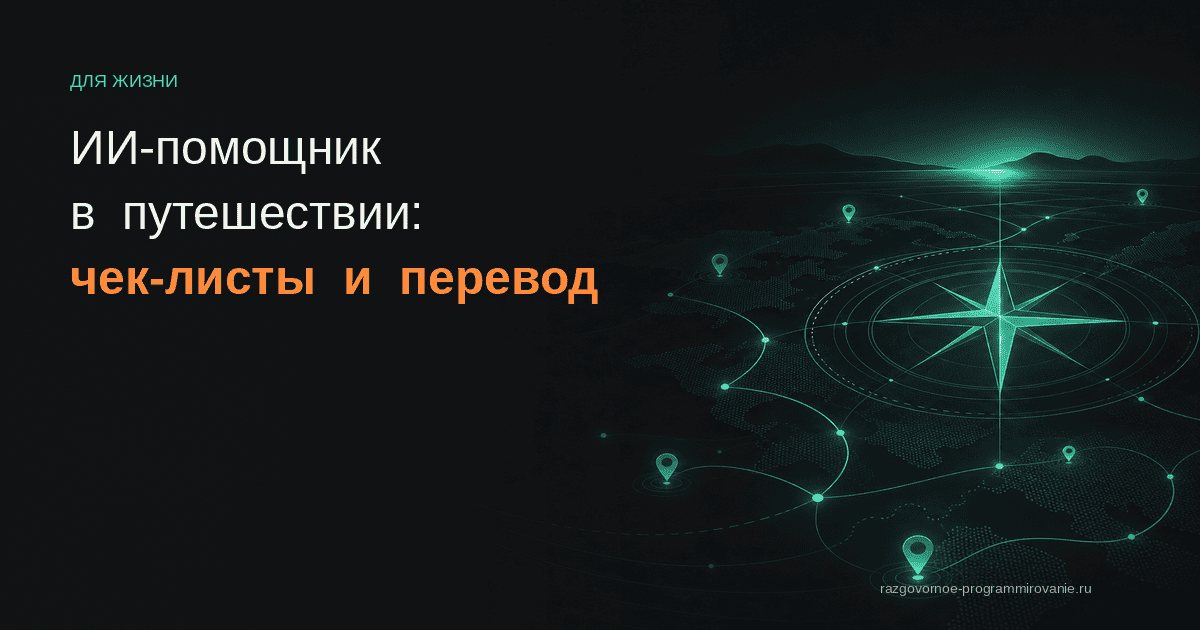ИИ-помощник в путешествии